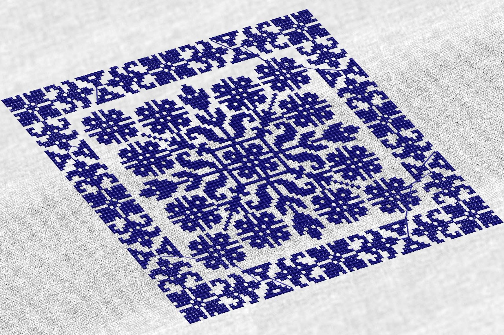 Cross Stitch Pattern for Pillow #BD001