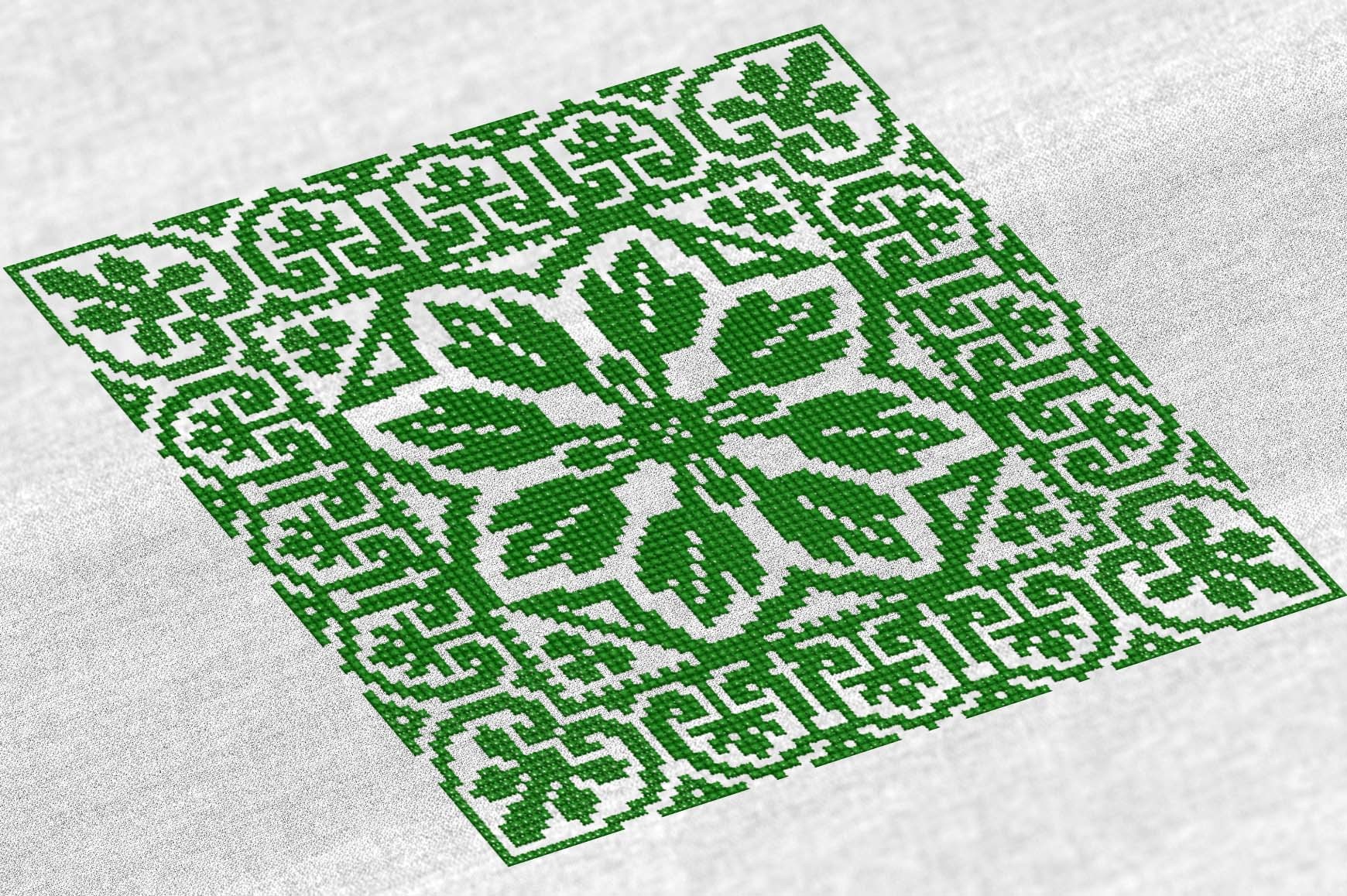 Cross Stitch Pattern for Pillow #BD003