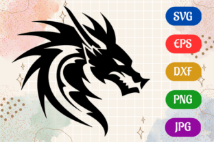 Dragon | SVG EPS DXF PNG JPG Silhouette Graphic by Creative Oasis ...