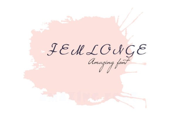 Femlonge Font PNG with transparent background - Preview 2