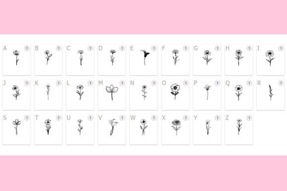 Flowers Font - Preview 1