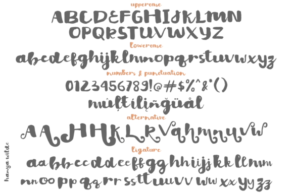 Hanya Wilde Font - Preview 4
