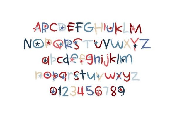 Kids Usa Font PNG with transparent background - Preview 1