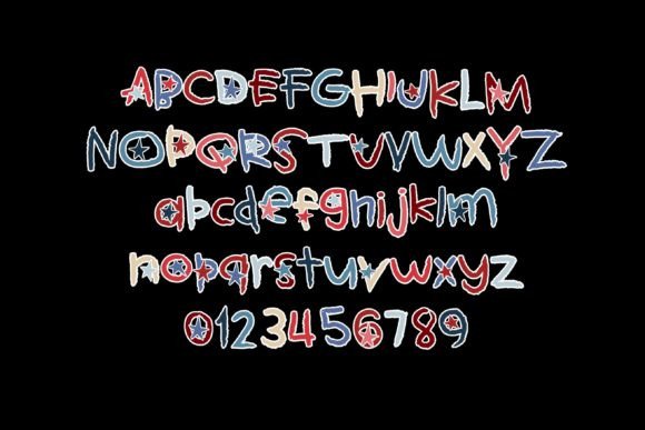 Kids Usa Font PNG with transparent background - Preview 2