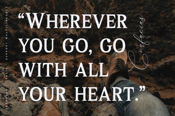Melton Bronze Timeless Font PNG with transparent background - Preview 3