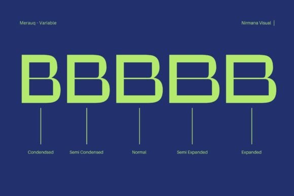 Merauq Font PNG with transparent background - Preview 3