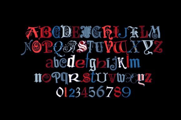 Mericana Mix Font PNG with transparent background - Preview 2