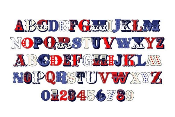 Mishmash Merica Font PNG with transparent background - Preview 1