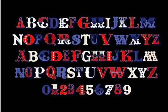 Mishmash Merica Font PNG with transparent background - Preview 2