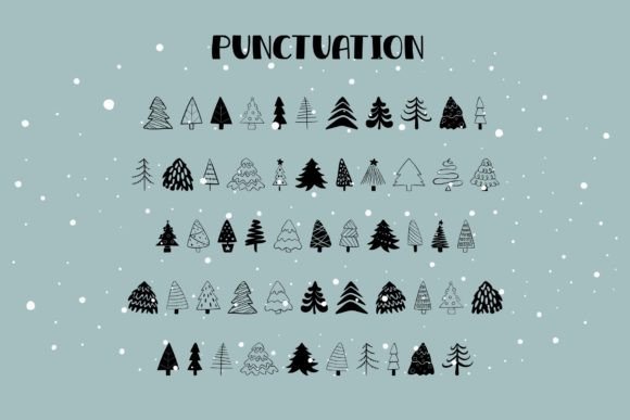 Pine Font PNG with transparent background - Preview 2
