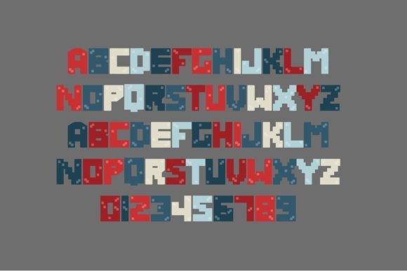 Pixelcraft Usa Font PNG with transparent background - Preview 2