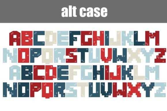 Pixelcraft Usa Font PNG with transparent background - Preview 6