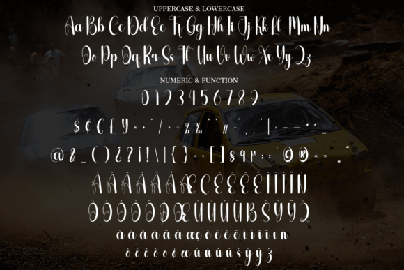 Rallying Font PNG with transparent background - Preview 6