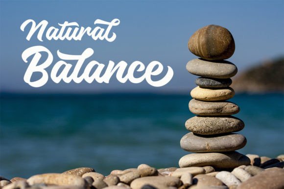 Real Stone Font PNG with transparent background - Preview 2