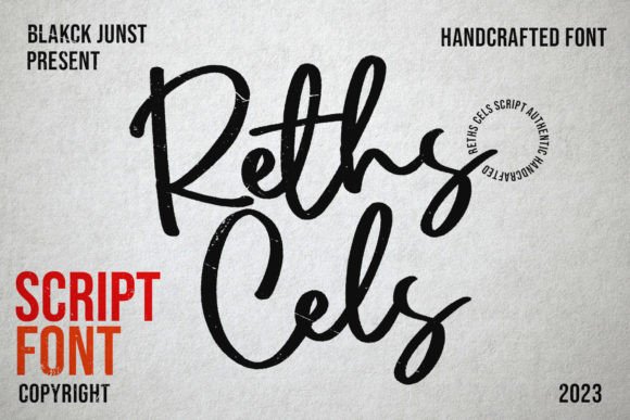 Reths Cels Font PNG with transparent background - Preview 2