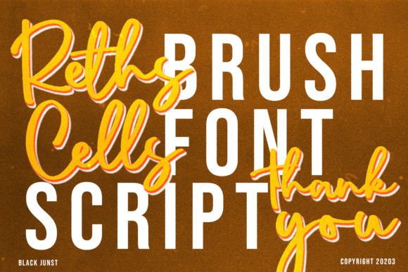 Reths Cels Font PNG with transparent background - Preview 3