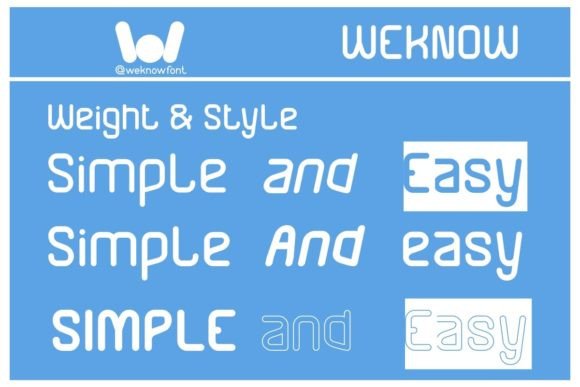 Simple and Easy Font PNG with transparent background - Preview 6