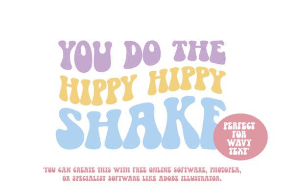 Sixties Hippie Font PNG with transparent background - Preview 1