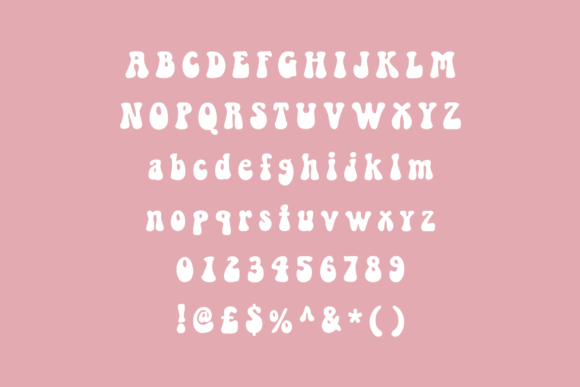 Sixties Hippie Font PNG with transparent background - Preview 3