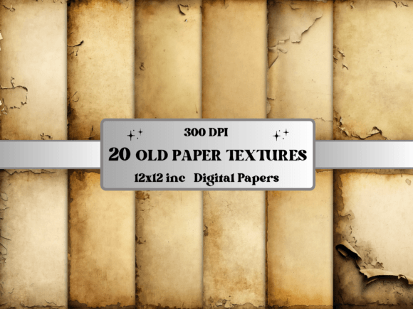 Vintage Old Paper Textures Digital Paper