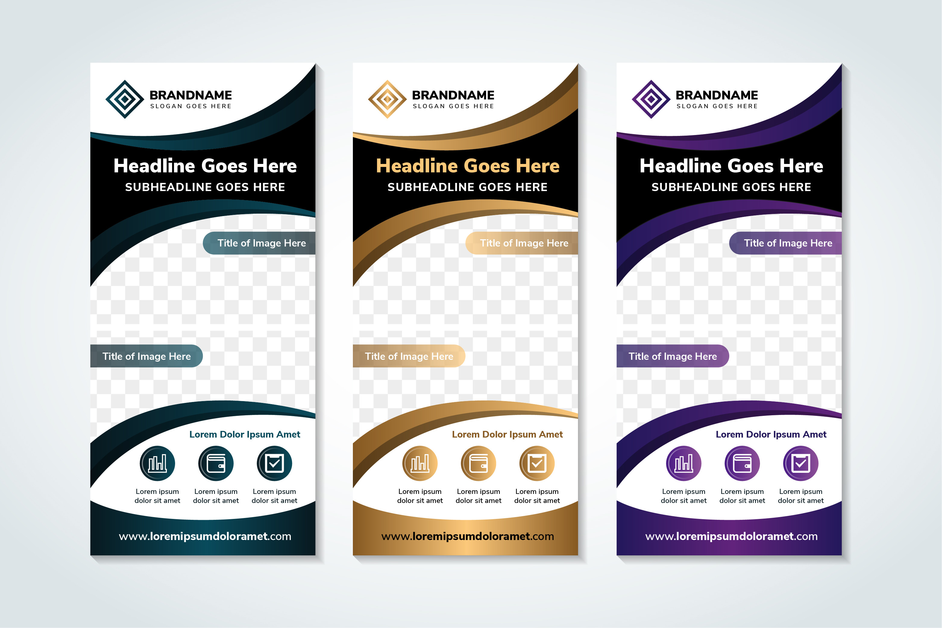 Abstract Curve Vertical Banner Graphic by noory.shopper · Creative Fabrica