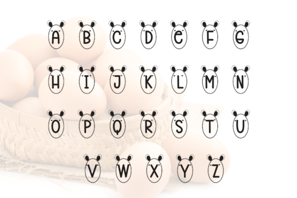 Egg Monogram Font - Preview 6