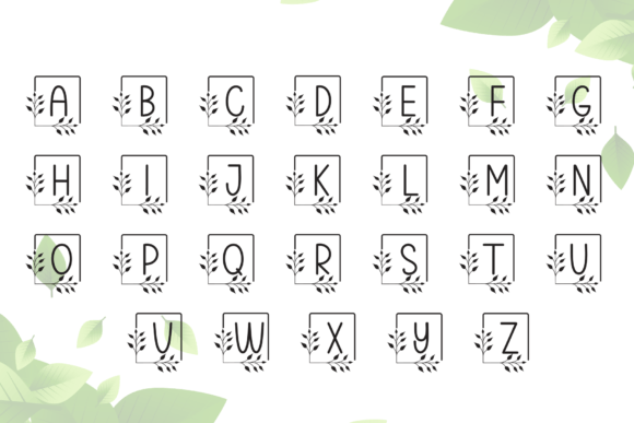 Frame Monogram Font - Preview 6
