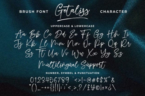 Getaliss Font - Preview 4