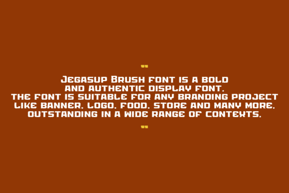 Jegasup Brush Font - Preview 4