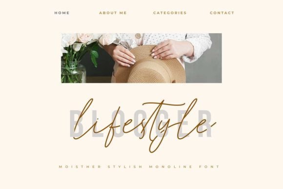 Moisther Font PNG with transparent background - Preview 3