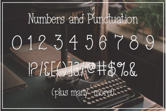Retro Type-writer Font PNG with transparent background - Preview 6