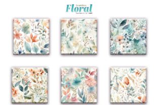 Seamless Floral Digital Paper Pack Graphic by DifferPP · Creative Fabrica