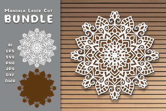 3d Layered Mandala Laser Cut Svg Design · Creative Fabrica