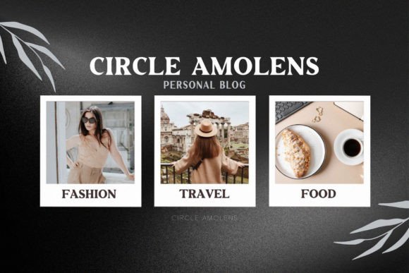 Circle Amolens Font PNG with transparent background - Preview 3