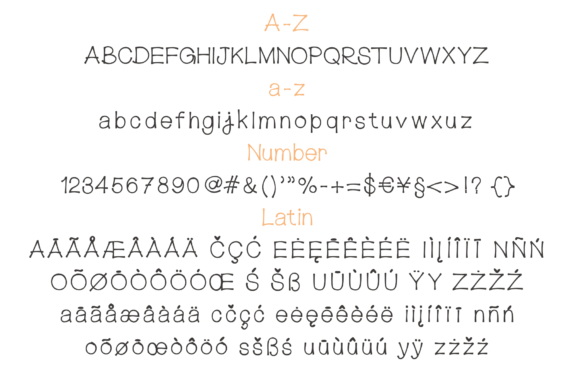 Curve Line Font - Preview 5