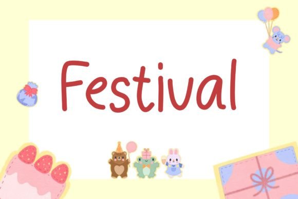 Festival Font - Preview 4