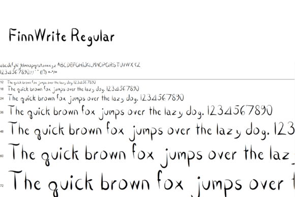 Finnwrite Font - Preview 3