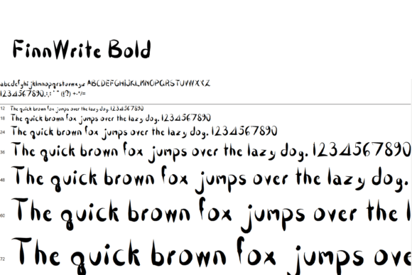 Finnwrite Font - Preview 4