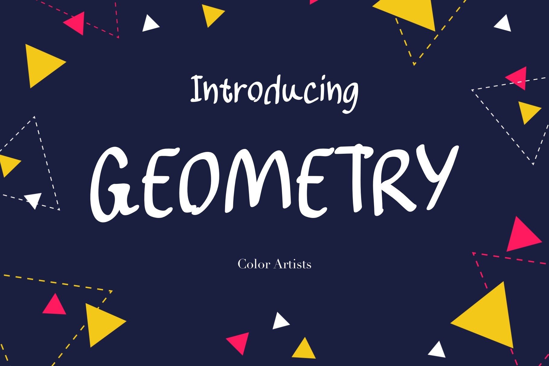 Geometry Font by MyFontsShop · Creative Fabrica font preview