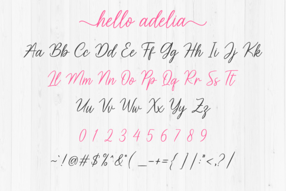 Hello Adelia Font - Preview 6