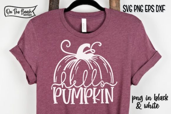 Hello Pumpkin Svg Png Cutting Printing Graphics