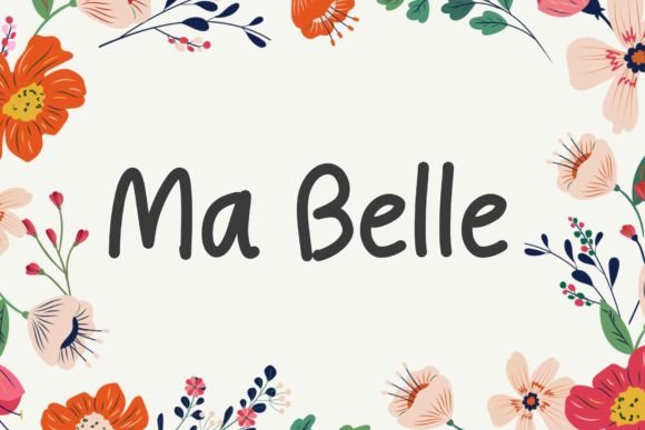 Ma Belle Font PNG with transparent background - Preview 4
