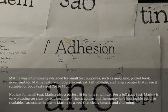 Matina Font PNG with transparent background - Preview 1