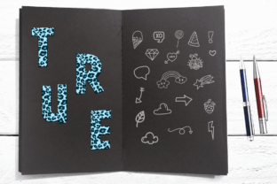 Maximum Blue Leopard Alphabet Graphic by fromporto · Creative Fabrica