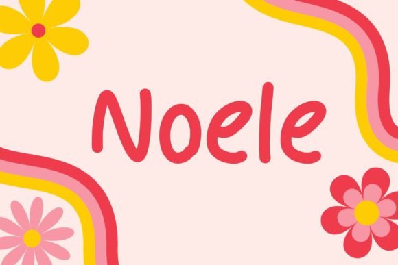 Noele Font PNG with transparent background - Preview 4