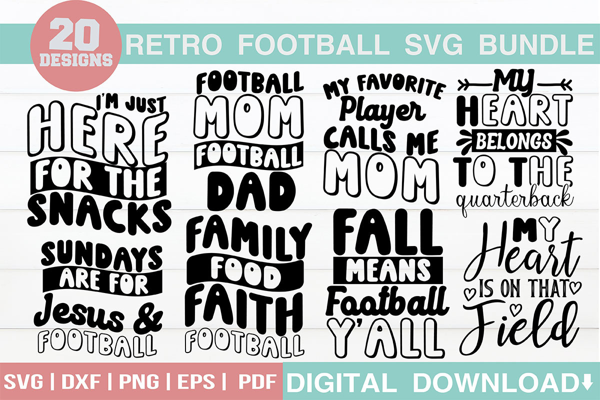 Retro Football SVG Bundle Graphic by svgwow760 · Creative Fabrica