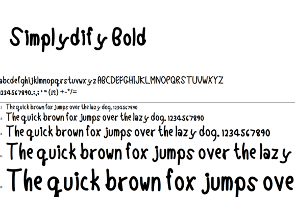 Simplydify Font PNG with transparent background - Preview 4