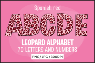 Leopard Spanish Spanish Red Leopard Alphabet Graphic by fromporto · Creative Fabrica