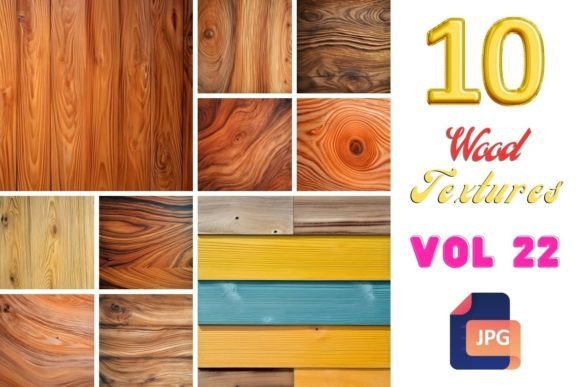 Vintage Charm Wood Texture Set, Ranya