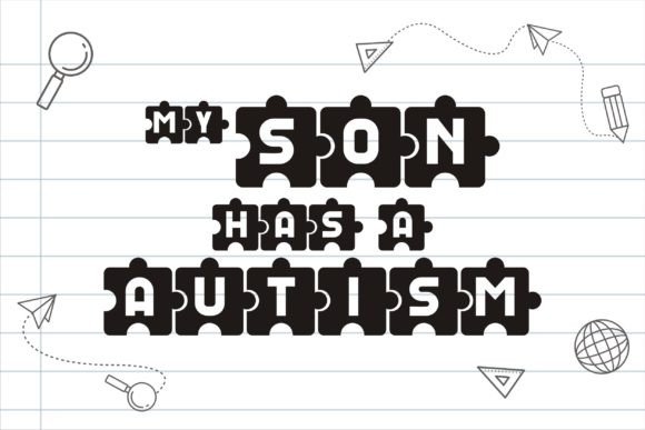Autism Puzzle Font - Preview 3